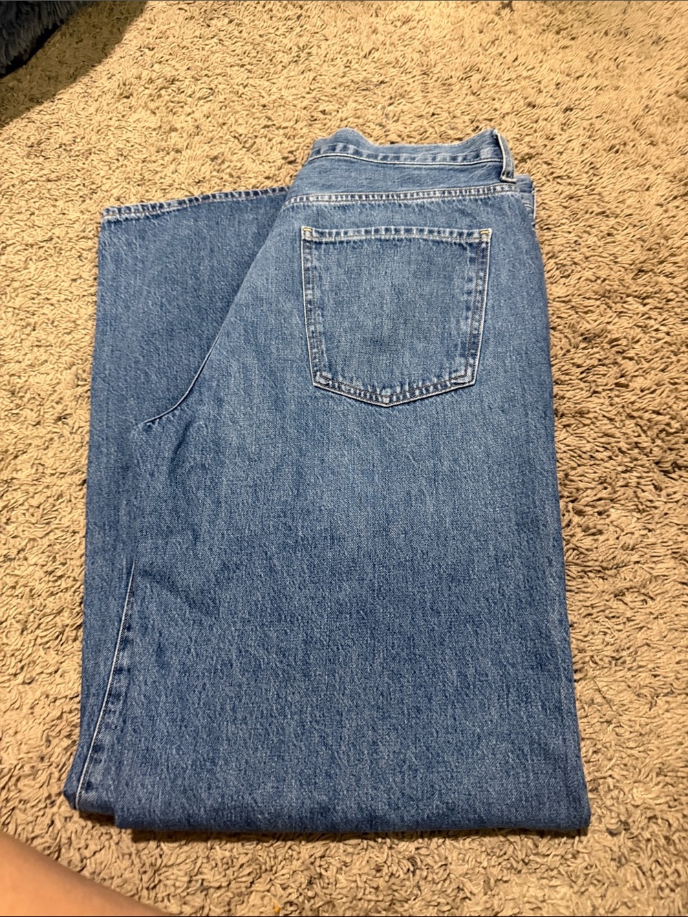 Citizens Of Humanity Mid Blue Wide Leg Jeans